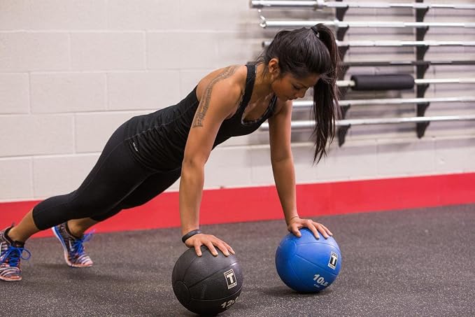 Body-Solid Rubber Medicine Ball - Superior Grip, Textured Surface, Adjustable Air Pressure Fitness Balls - Ideal for Cardio and Core Exercise in Home & Gym Workouts