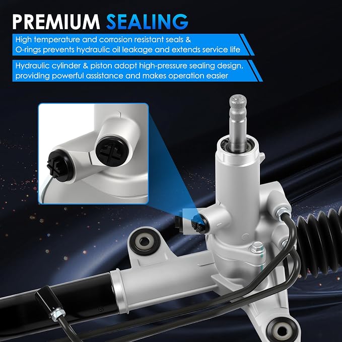 26-2718 Hydraulic Power Steering Rack and Pinion Fit for Honda Civic 2006-2010 1.8L Automotive Replacement Rack & Pinion Assembly with Outer Tie Rod Ends Kit 53560SNAA01 53601SNAA61 ES800240