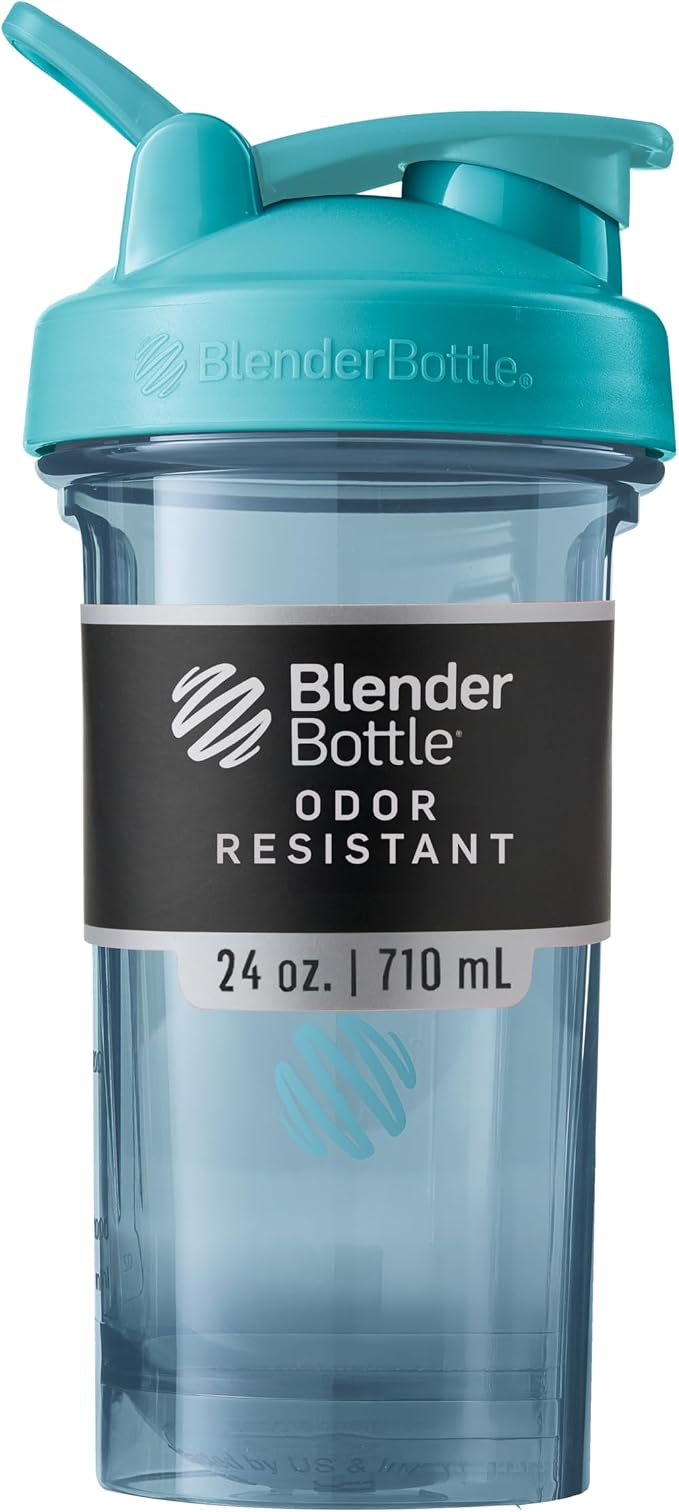BlenderBottle ProSeries Tritan Shaker Bottle 24 oz Cerulean Blue