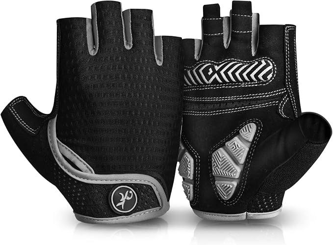 Cycling Gloves Bicycle Road Bike Gloves, Half Finger 5MM Gel | Biking Gloves for Men Women Gym workout exercise Motorcycle Hiking Rowing Outdoor Sports