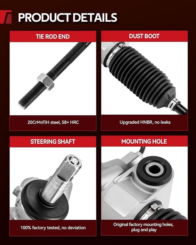 Torchbeam Hydraulic Power Steering Rack and Pinion for Dodge Charger 11-14 5.7L 3.6L RWD, Challenger 11-14 All Models, Chrysler 300 11-14 3.6L 5.7L 6.4L RWD, Charger 15-20 6.2L/12-14 6.4L RWD