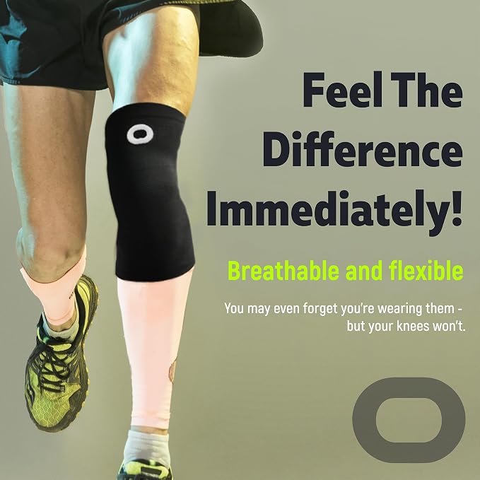 Knee Brace for Women & Men (Pair) – Knee Sleeves for Running, Workout, Weightlifting & Sports – Compression Knee Support for Knee Pain Relief, Meniscus Tear & Arthritis