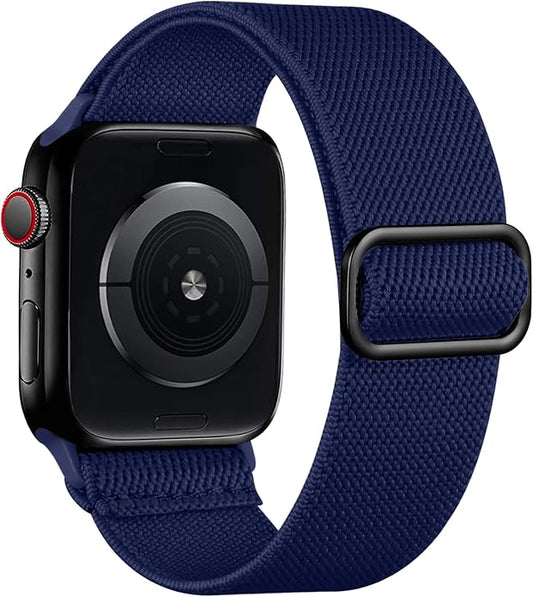 Lerobo Braided Band Compatible with Apple Watch Series 11 10 9 8 7 46mm 45mm 41mm Ultra SE 3 2 1 49mm Series 6 5 4 3 44mm 40mm 38mm 42mm Men iWatch Bands Women Stretchy Nylon Solo Loop Sport Strap