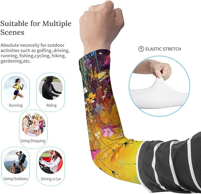 Marble Sports Compression Arm Sleeves for Men & Women - Youth Arm Sleeve Baseball Volleyball Sleeves & Basketball Sleeve