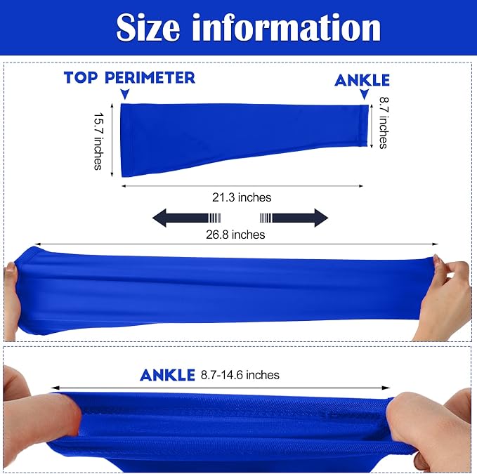 Tatuo Leg Sleeves Compression Long Knee Sleeve UV Protect for Men Women Sport Basketball Football