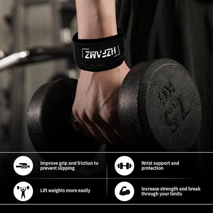 Lifting Straps, Lifting Wrist Straps for Weightlifting, Weightlifting Straps with Padded Neoprene, Gym Straps for Strength Training, Bodybuilding, Weight Lifting Straps for Men and Women