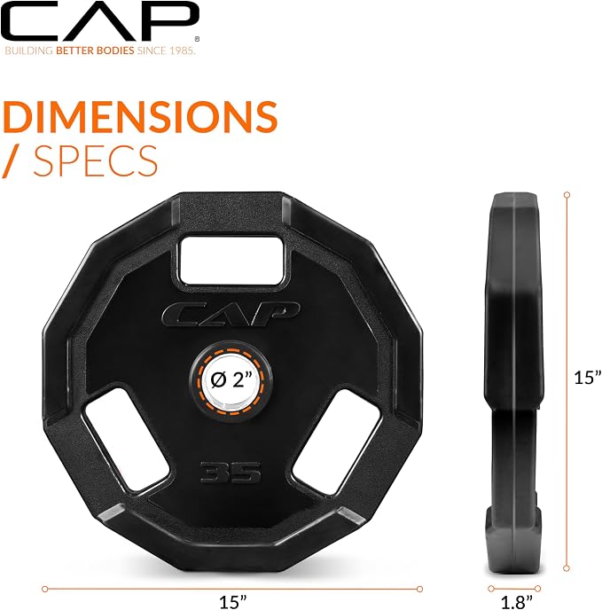 CAP Barbell 2-Inch Olympic Weight Plate | Multiple Options