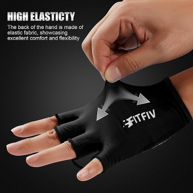 Cycling Gloves for Men Women, Half-Finger for Bike, Gym, Weight Lifting, Workout, Riding, Outdoor Sports