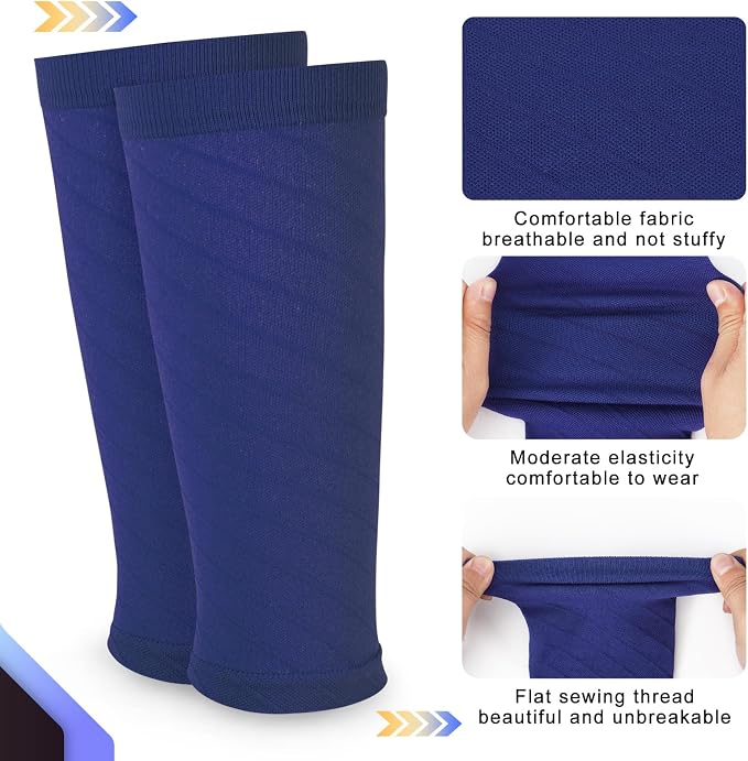 Junely 3 Pairs Calf Compression Sleeve for Men and Women | Running Athletic Nurses Work Support Travel Flight Sports