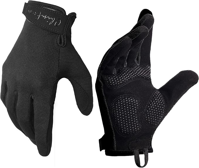 Full Finger Workout Gloves for Men, Full Palm Protection Deep | Breathable Gym Exercise Weight Lifting Gloves, Exercise, Fitness, Training, Cycling, Anti-Slip