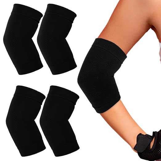Sibba Elbow Compression Sleeve, 2 Pairs Arm Support Elbow Sleeves, Tennis Elbow Compression Support Sleeve, Elbow sleeve for weightlifting, Elbow Pads for Sports Protection And Pain Relief