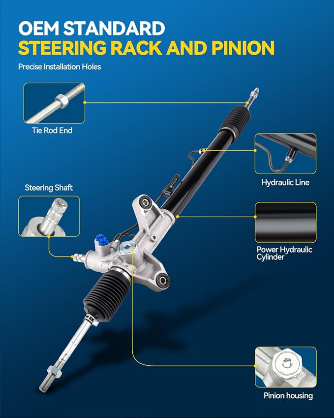 PHILTOP Power Steering Rack and Pinion for 2007-2011 CR-V(Japan Built) | No.53010SWAA01, 53601SWAA03, 262750, 53601SWAA01