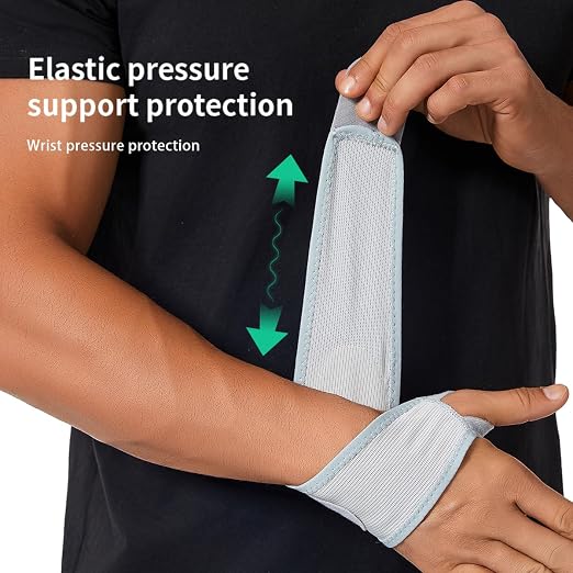 Ultra Thin Mesh Wrist Brace for Carpal Tunnel Pain Relief - Adjustable Wrist Support Strap for Arthritis, Tendonitis, Repetitive Strain Injury - Lightweight Ulnar Wrist Wraps for Workouts & Daily Use, Fits Left or Right Hand (1, Gray)