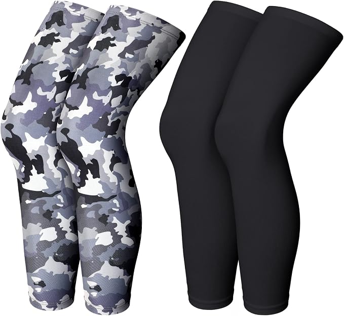 Skylety Compression Leg Sleeve Full Length Leg Sleeves Sports Cycling for Men Women, Running, Basketball