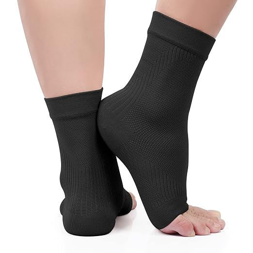 KEKING Ankle Brace Compression Sleeve – Plantar Fasciitis & Achilles | Medical-Grade Compression for Heel & Arch Pain, Reduces Swelling & Speeds Recovery, for Running, Gym, Daily Wear