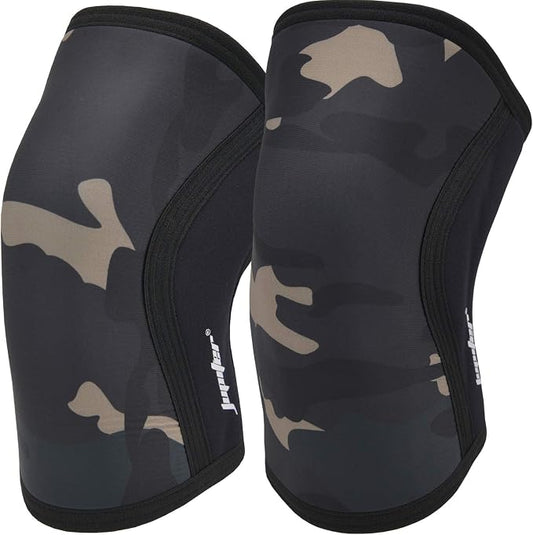 Knee Sleeves (1 Pair), 7mm Compression Knee Braces for Squats,Weightlifting,Powerlifting,Cross Training for Men & Women (Large)