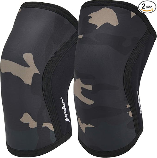 Knee Sleeves (1 Pair), 7mm Compression Knee Braces for Squats,Weightlifting,Powerlifting,Cross Training for Men & Women (Medium)