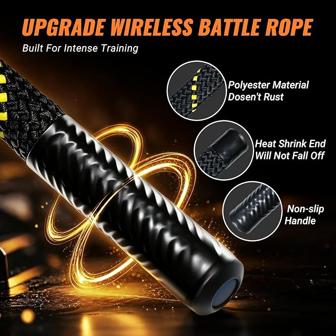 Battle Rope 1/1.26/1.5/2 Inch Diameter,Pink 30FT/40FT/50FT Exercise Workout Ropes for Home Gym Heavy Weighted Training Rope for Working Out