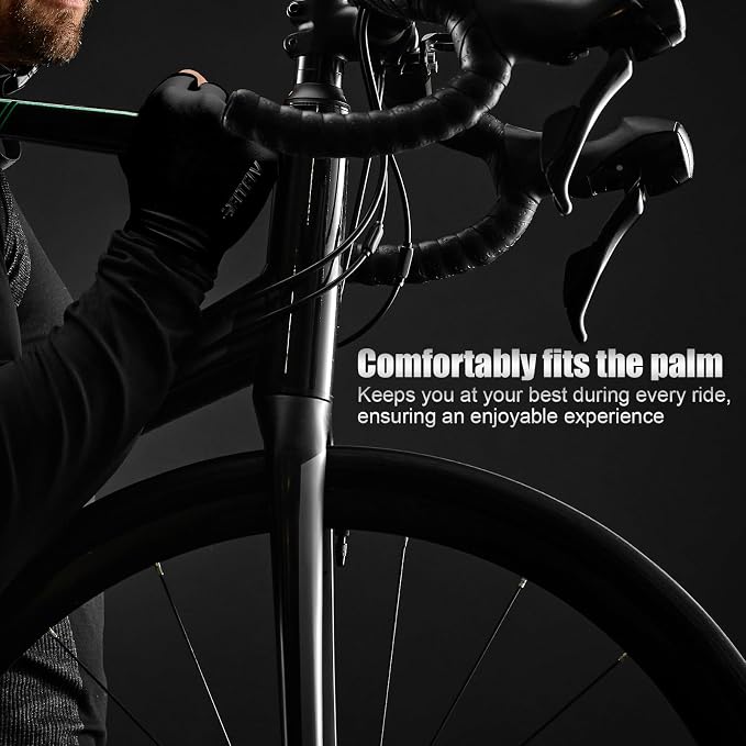 Cycling Gloves for Men Women, Half-Finger for Bike, Gym, Weight Lifting, Workout, Riding, Outdoor Sports