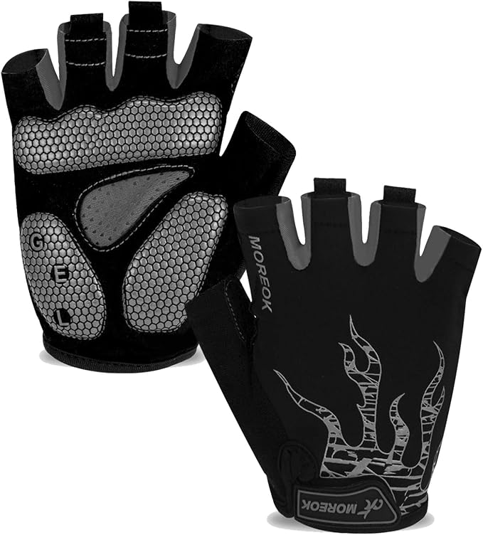 Cycling Gloves Bike Bicycle Gloves, Half Finger 5MM Gel Anti-Slip | Biking Gloves for Men Women Gym workout exercise Motorcycle Hiking Rowing Outdoor Sports