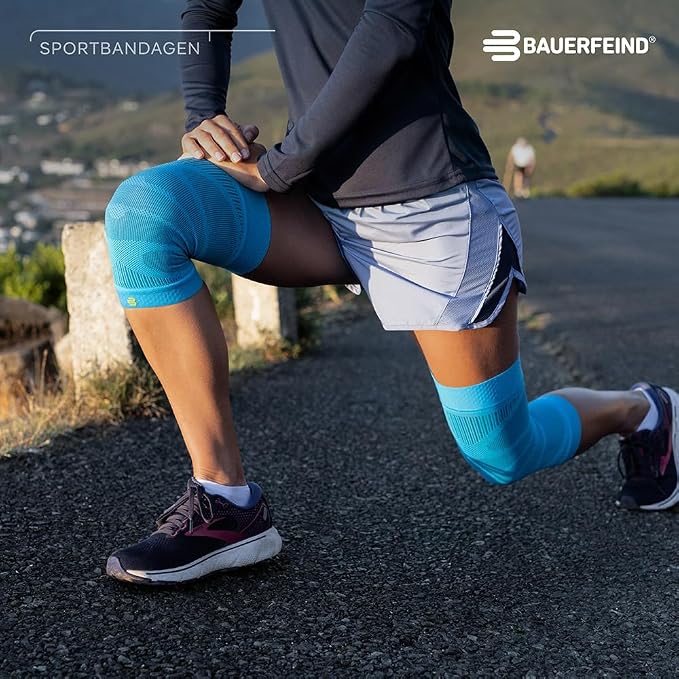 Bauerfeind Sports Compression Knee Sleeve - Lightweight Design with Gripping Zones for Knee Pain Relief & Performance