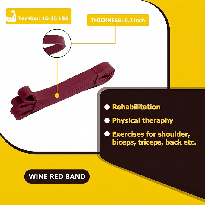 Pull Up Bands, Resistance Bands, Pull Up Assistance Band Exercise Bands for Men & Women Working Out, Body Stretching, Physical Therapy, Muscle Training