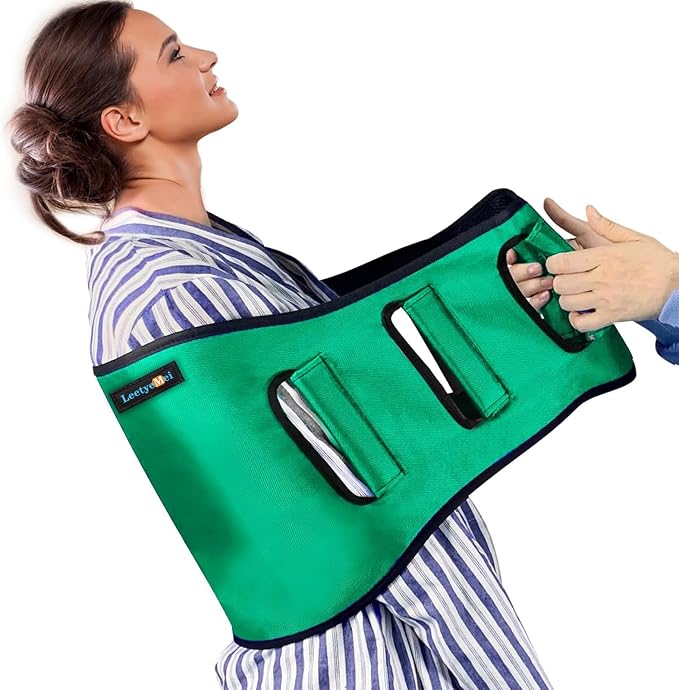 Transfer Belt Transfer Sling Padded Gait Belts with Seniors Patient Lift | Heavy Duty Gait Belt,Mobility Standing and Lifting Aid for Disabled,Elderly,Injured-Safely Move from Bed and Wheelchair