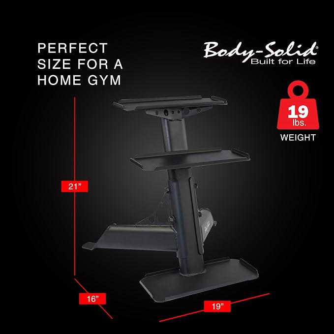 Body-Solid (GDKR50B) 3-Tier Kettlebell Rack - Compact, Durable Kettlebells Weight Stand for Home Gym, Fits 5-50 lb Kettle bells | Compact. Durable Kettlebells Weight Stand for Home Gyms. Fits 5-50 lb Kettle bells.