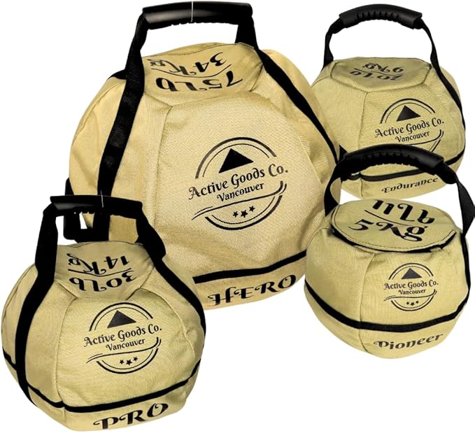 ActiveGoodsCo. Kettlebell Sandbag for fitness workout, different sizes Up to 75lb.
