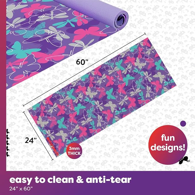 Antsy Pants Yoga Mat for Stretching and Yoga
