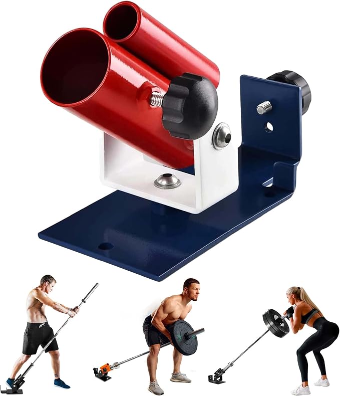 Yes4All Exercise Machine Adjustable T Bar Row Attachment, D Row Handle/Landmine Handle Attachment with Textured Rubber Handles