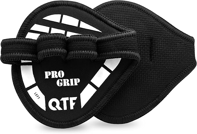 QTF Gym Grips Pads - Neoprene Gloves Gym Palm Protector Weight Lifting Grips Replacement of Workout Gloves Men and Women - Lifting Grip Pads for Weightlifting, Calisthenics.
