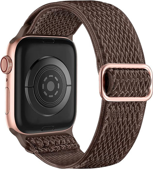 Lerobo Stretchy Nylon Solo Loop Band, Compatible with Apple Watch Series 11 10 9 8 7 6 5 4 3 SE3/2/1 Ultra3/2/1, Adjustable Strap for iwatch Band 44mm 45mm 46mm 49mm 42mm 40mm 41mm 38mm for Women Men