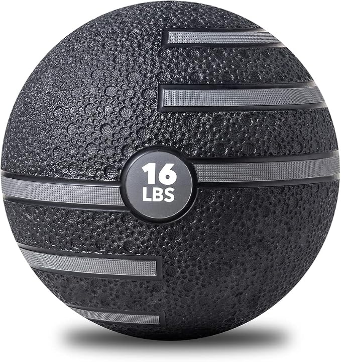 JFIT Dual Texture Medicine Ball – Weighted Exercise Ball for Strength, Core & Functional Fitness Training