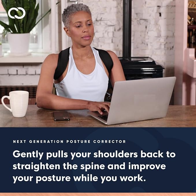 Copper Compression Back Brace Posture Corrector for Women and Men. Copper Infused Shoulder Straightener, Adjustable Upper Back Support for Relief, Scoliosis, Hunchback, Hump, Thoracic, Spine, Pain