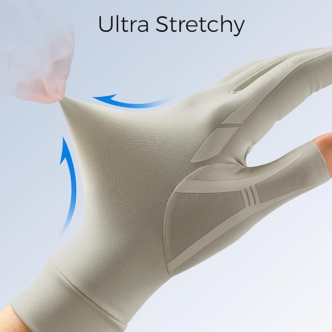 FREETOO All-Around Compression Arthritis Gloves for Women Men for Pain | Carpal Tunnel Relief,Hand Compression,Swelling,Trigger Finger,Edema;Crochet,Typing,Sleeping,Work,Gaming,Driving,Daily Use