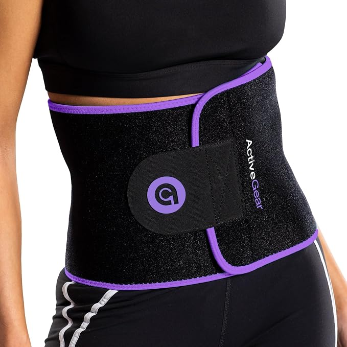 Premium Waist Trimmer & Trainer Belt for Men and Women - Sweat-Enhancing Slimming Wrap for Stomach, Adjustable Fit