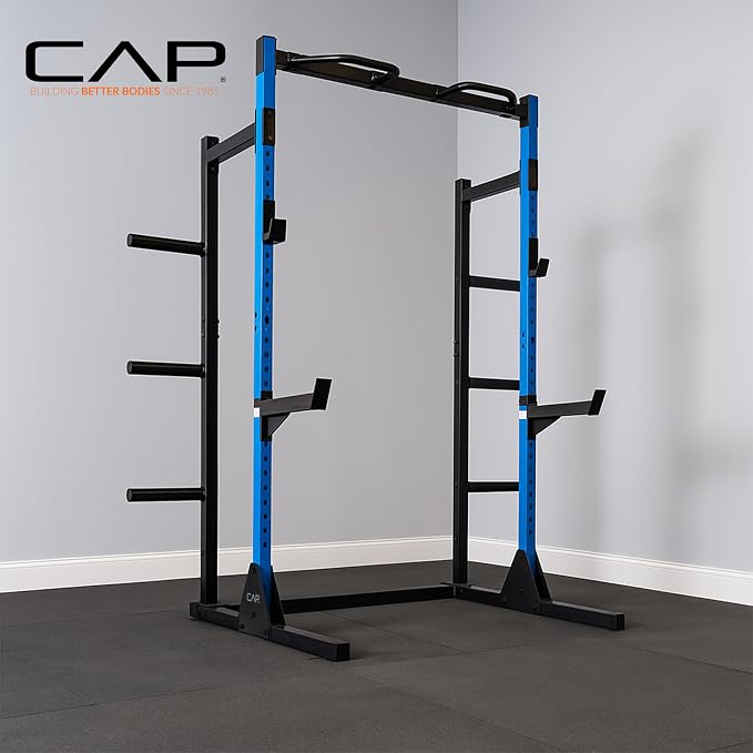 CAP Barbell Power Rack with Pull Up Bar & Attachments - Multiple Colors