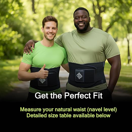 Back Brace for Lower Back Pain Relief – Adjustable Lumbar Support Belt for Women & Men, Lower Back Support for Herniated Disc, Sciatica & Heavy Lifting, Workout Back Support Brace, Size XXL
