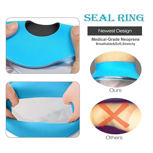 Asunby Picc Line Shower Cover for Upper Arm,Soft Sleeve Protector for Adult Elbow Length 15.7 in, Waterproof Large Arm Cast Covers Comfortable Bag for Wound Bandages,Reusable