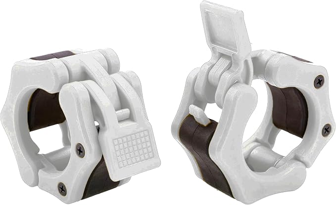 USA Made Olympic Barbell Collar 2 inch Quick Release Pair of Locking 2" Pro Weight Bar Plate Locks Clamp Clips for Workout Weightlifting Fitness Training
