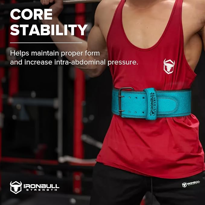Powerlifting Belt - IPF Approved – Weight Lifting Belt 10mm - Prong Weightlifting Belt for Squats, Deadlift, and Bench Press – Lifting Belt Leather 4in for Men and Women – Back Brace for Gym, Workout, Strength Training, Strongmen & Power Lift