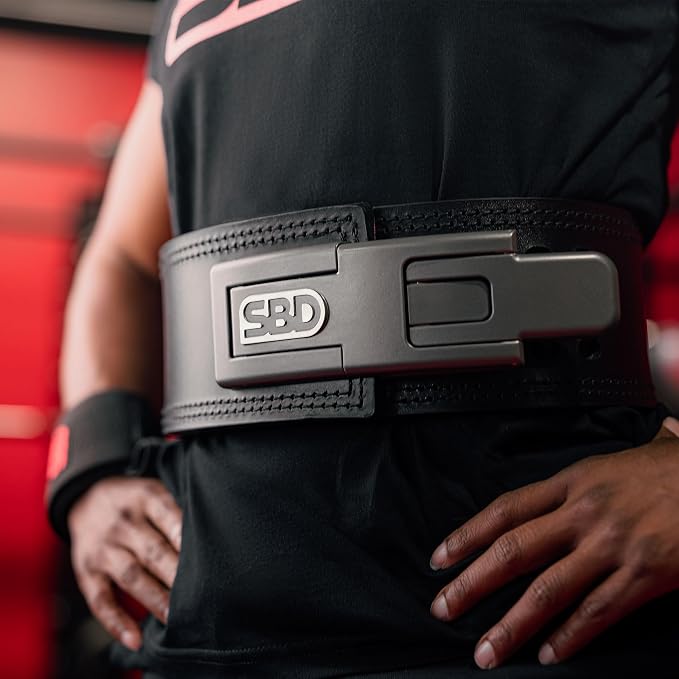 SBD 10mm Powerlifting & Weight Lifting Belt – British Manufactured Gym Belt for Squats, Deadlifts & Strength Training Lever Weight Lifting Belt