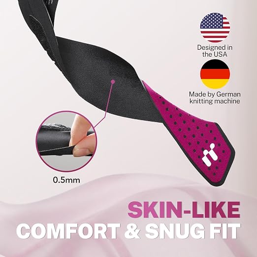 Ultra Thin Carpal Tunnel Wrist Brace with Soft Thumb Design (Not for Thumb Pain), Ajustable Compression Wrist Wraps with Mobility for Sports Work Typing Sleeping, Tendonitis, Arthritis Ulnar Pain | Invisible Support while Working, Yoga Fabric, Soft Thu...