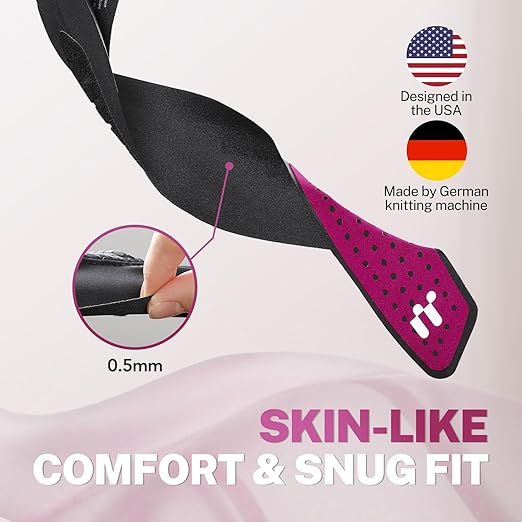 Ultra Thin Carpal Tunnel Wrist Brace with Soft Thumb Design (Not for Thumb Pain), Ajustable Compression Wrist Wraps with Mobility for Sports Work Typing Sleeping, Tendonitis, Arthritis Ulnar Pain | Invisible Support while Working, Yoga Fabric, Soft Thu...