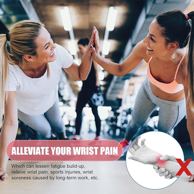 SATINIOR 2 Pieces Carpal Tunnel Wrist Brace Support Removable Metal Wrist Splint for Women Men, Three Adjustable Compression Straps for Tendinitis Sports Injuries Pain Relief