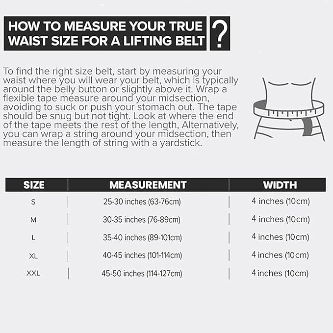 7mm Leather Weight Lifting Belt (IPF Approved) – 4” to 2” Tapered Weightlifting Belt for Powerlifting, Olympic Lifting, Gym & Workout – Back Support Belt for Men & Women