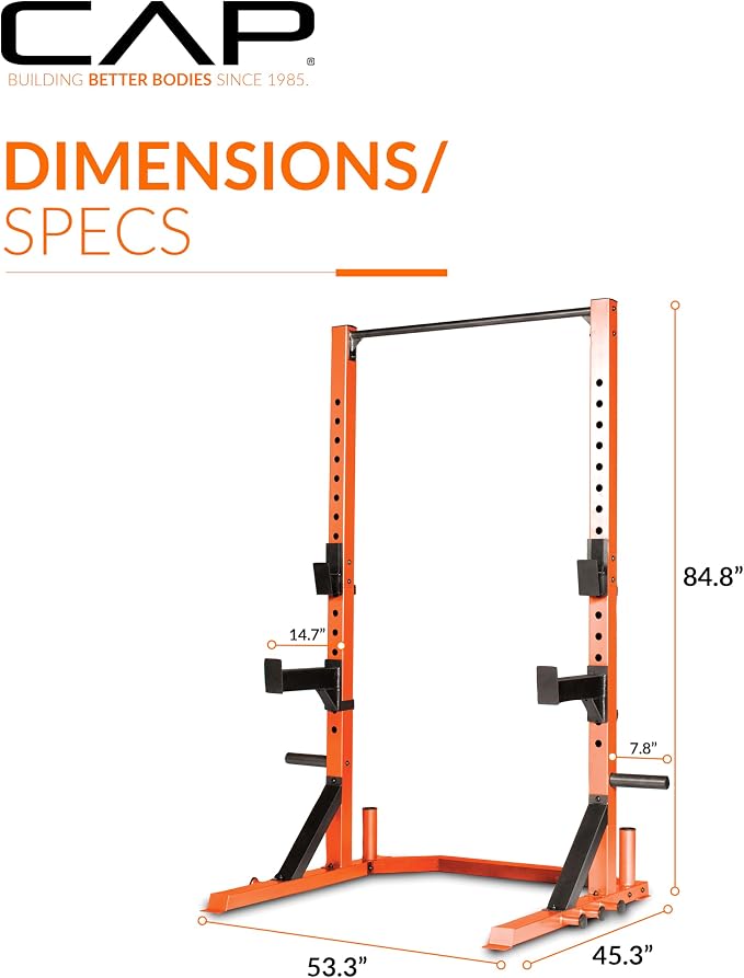 CAP Barbell FM-8000F Deluxe Power Rack Color Series