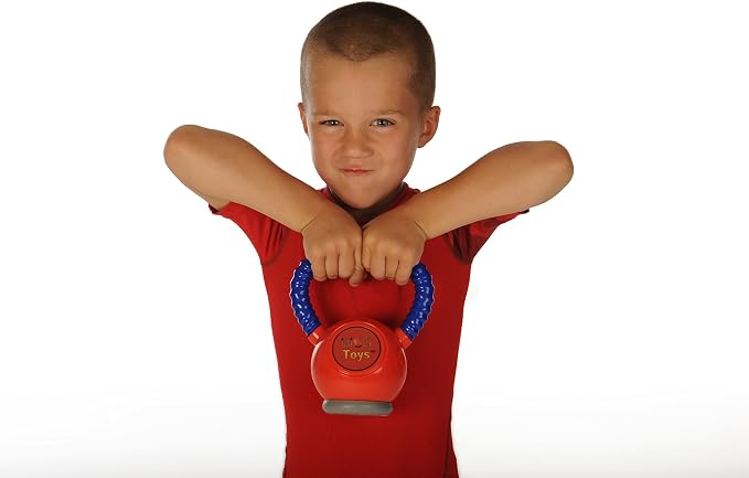 WOD Toys® Kettle Kid Kettlebell Red - Safe, Durable Kettle Bell Weight lifting Toy for Kids Fitness - Kid Gym Workout and Exercise Equipment for Toddlers and Children