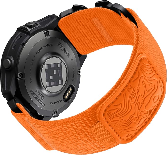 Bandletic 22mm Quick Fit Compatible with Garmin Instinct 3 2 Watch Band | CSPE Rib Bonds Buckle,Durable,Adjustable for Fenix 8 E 47mm/7 6 Pro/5 Plus/Forerunner 965/955/945/Approach S70/S62/S60/Epix